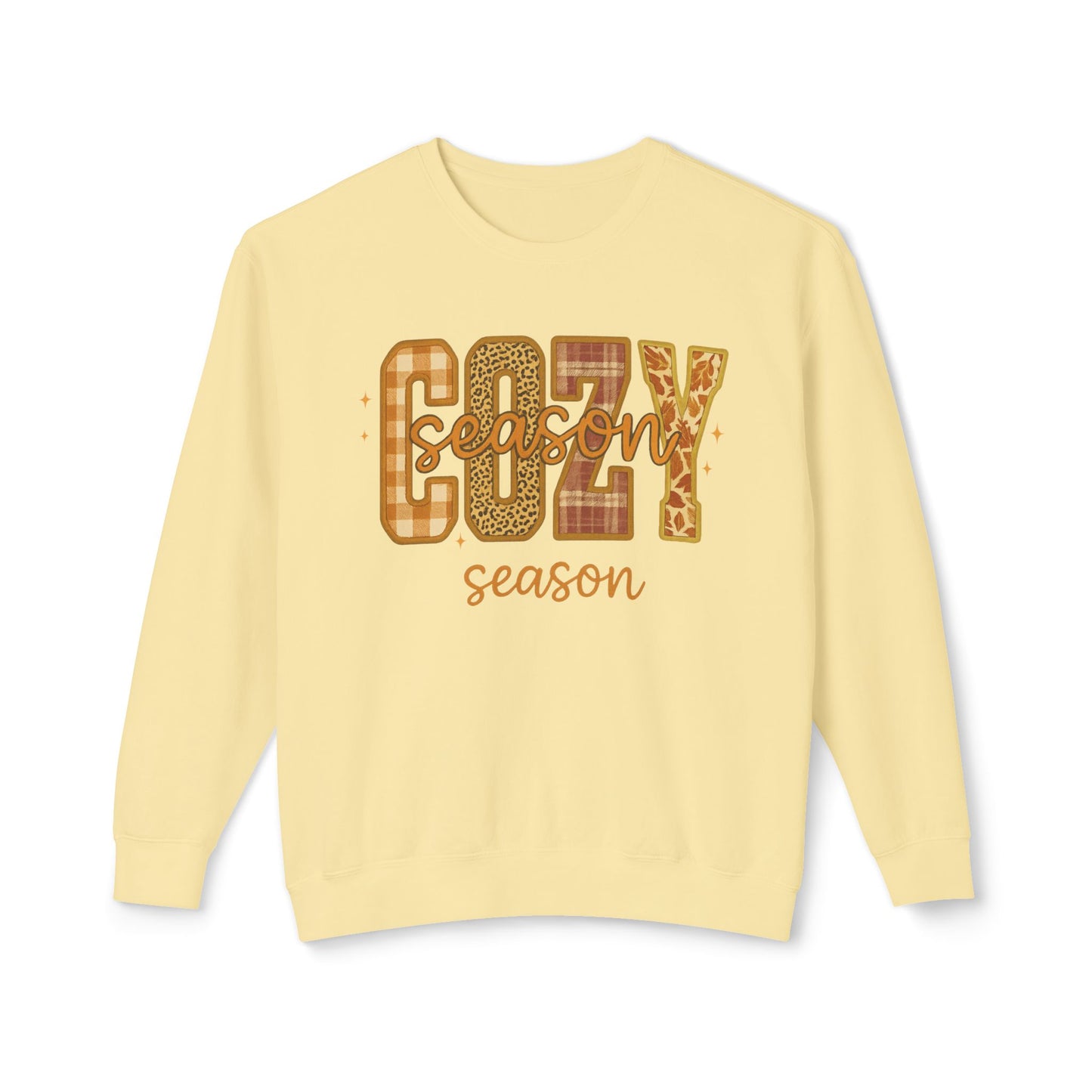 FALL COZY SEASON SWEATSHIRT Unisex Lightweight Crewneck Sweatshirt
