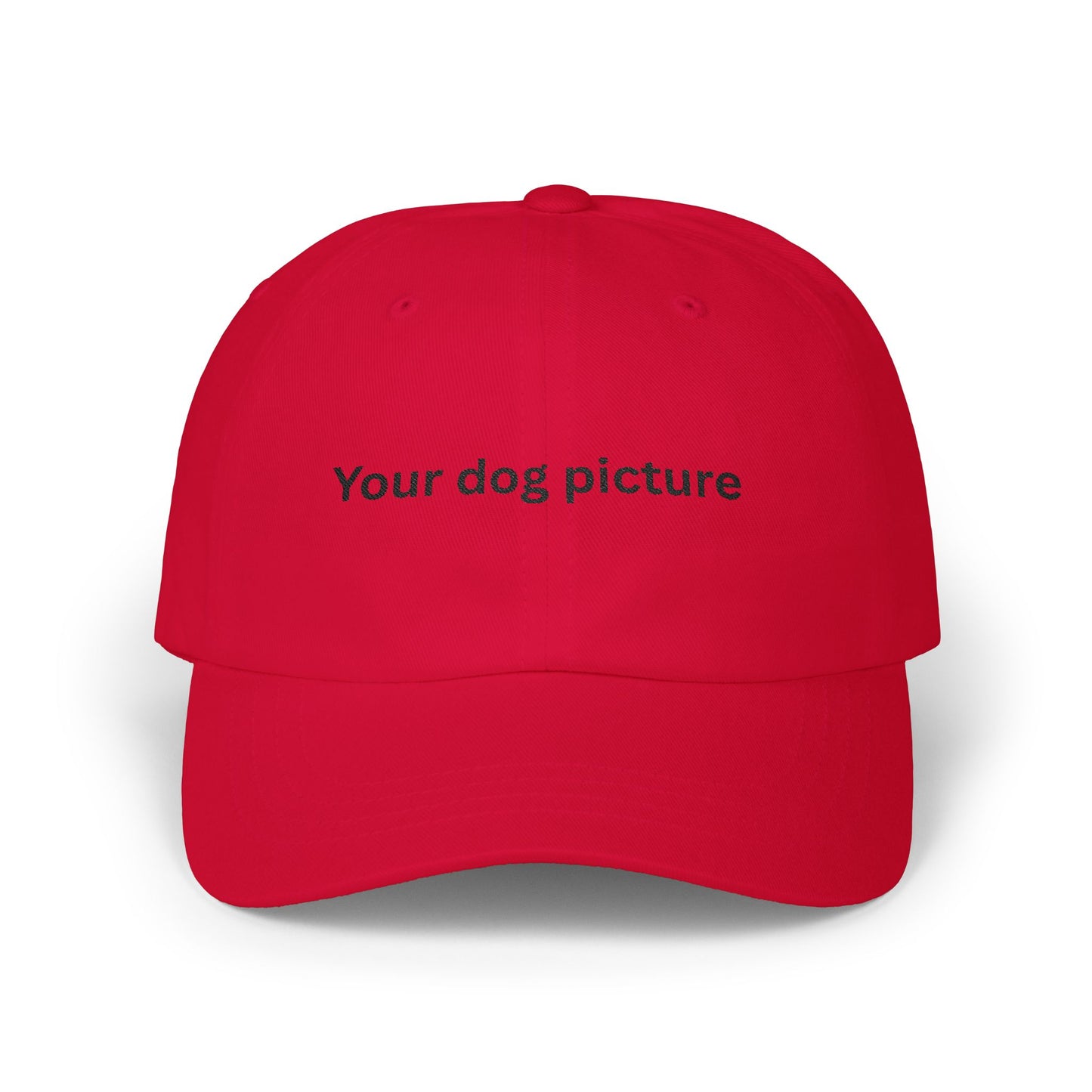 Custom Dog Picture Classic Dad Cap - Stylish White Hat for Pet Lovers