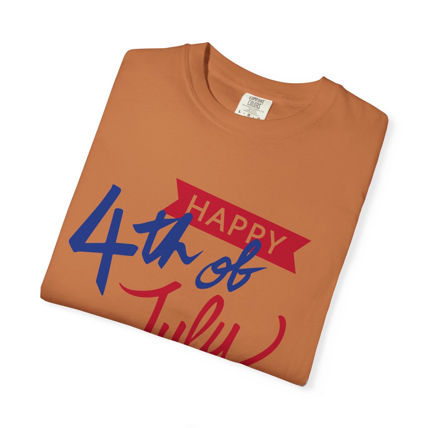 Happy 4th of July Unisex T-shirt, Patriotic Tee for Independence Day, Summer Celebration Shirt, Fireworks Design, Gift for Friends