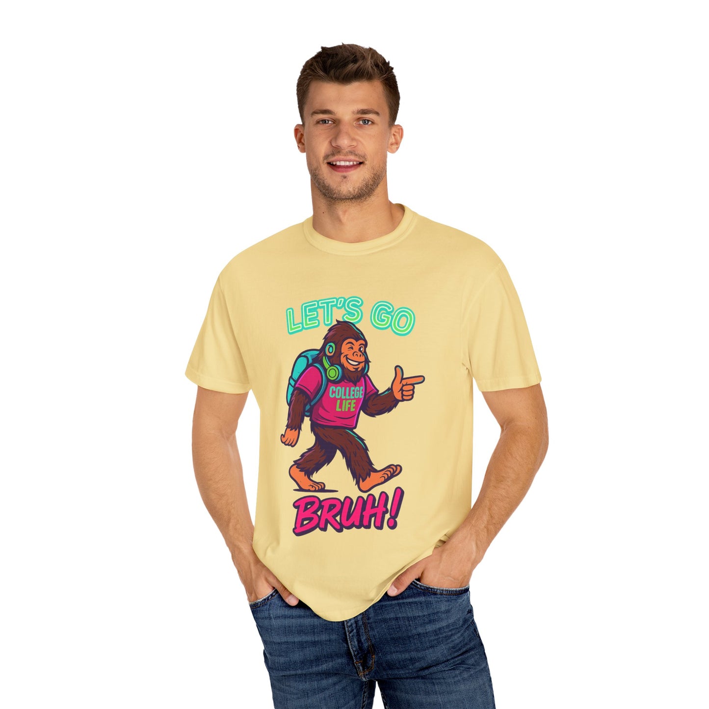 BIGFOOT CURRENT COLLEGE TEE Unisex Garment-Dyed T-shirt
