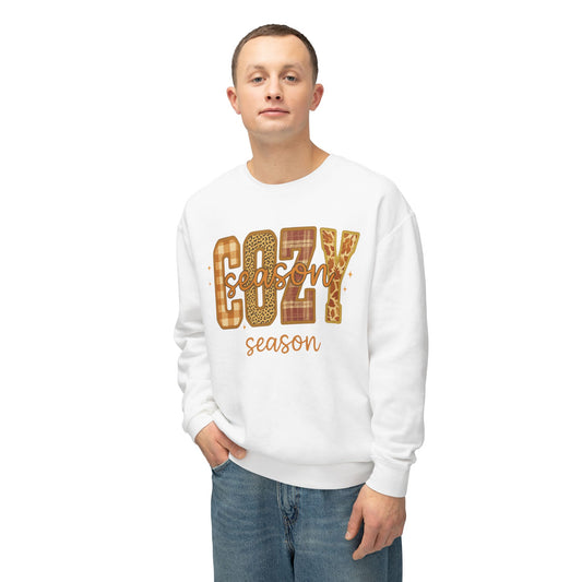 FALL COZY SEASON SWEATSHIRT Unisex Lightweight Crewneck Sweatshirt