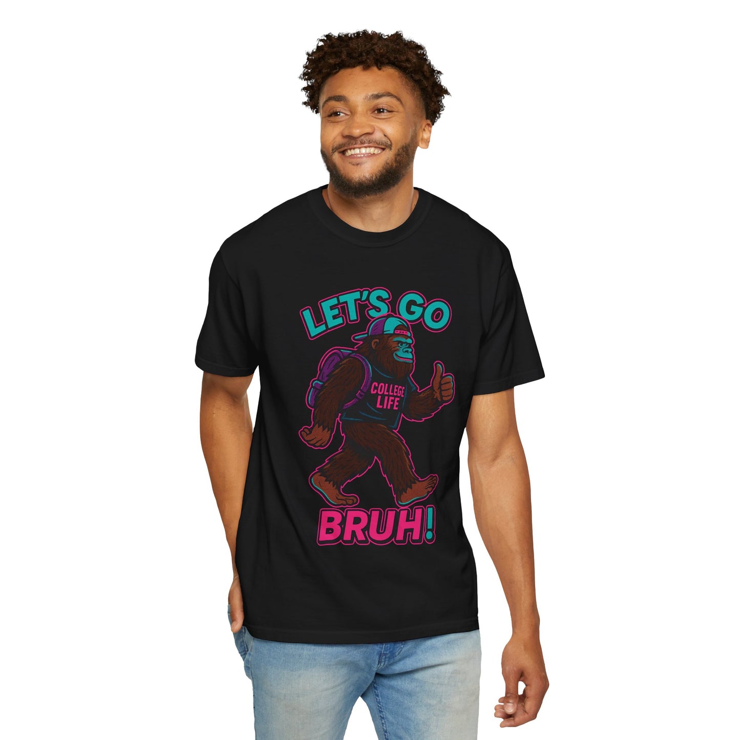 BIG FOOT 80's COLLEGE  TEES Unisex Garment-Dyed T-shirt