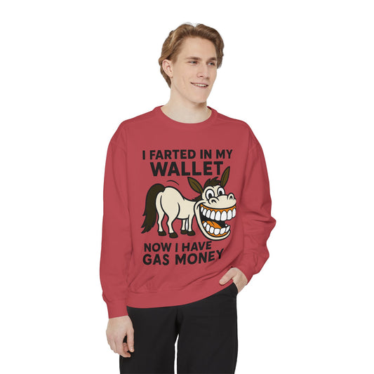 GAS COLLEGE SWEATSHIRT Unisex Garment-Dyed Sweatshirt