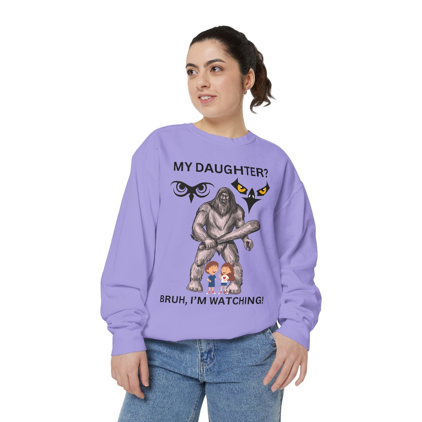 BRUH I'M WATCHING! PERSOBRUH, I'M WATCHING PERSONALIZED BACK TO SCHOOL SWEATSHIRT FUNNY Gift for DAUGHTERS  DADS, Unique Family Sweatshirt, Cool Casual Wear, Perfect for [...]