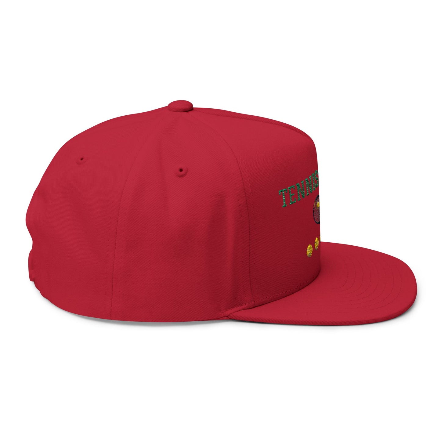 Embroidered Tennis Junkie Flat Bill Cap - Perfect Gift for Tennis Lovers