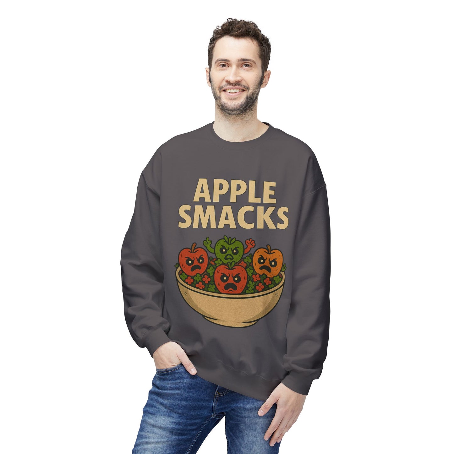 NEW APPLE SMACKS HALLOWEEN SWEATSHIRTS Unisex Midweight Softstyle Fleece Crewneck Sweatshirt