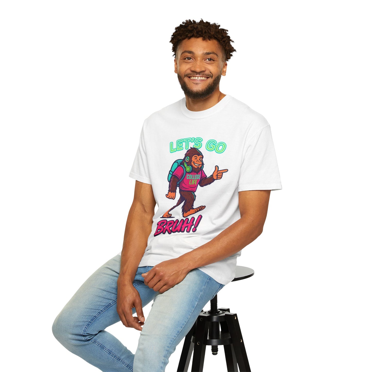 BIGFOOT CURRENT COLLEGE TEE Unisex Garment-Dyed T-shirt