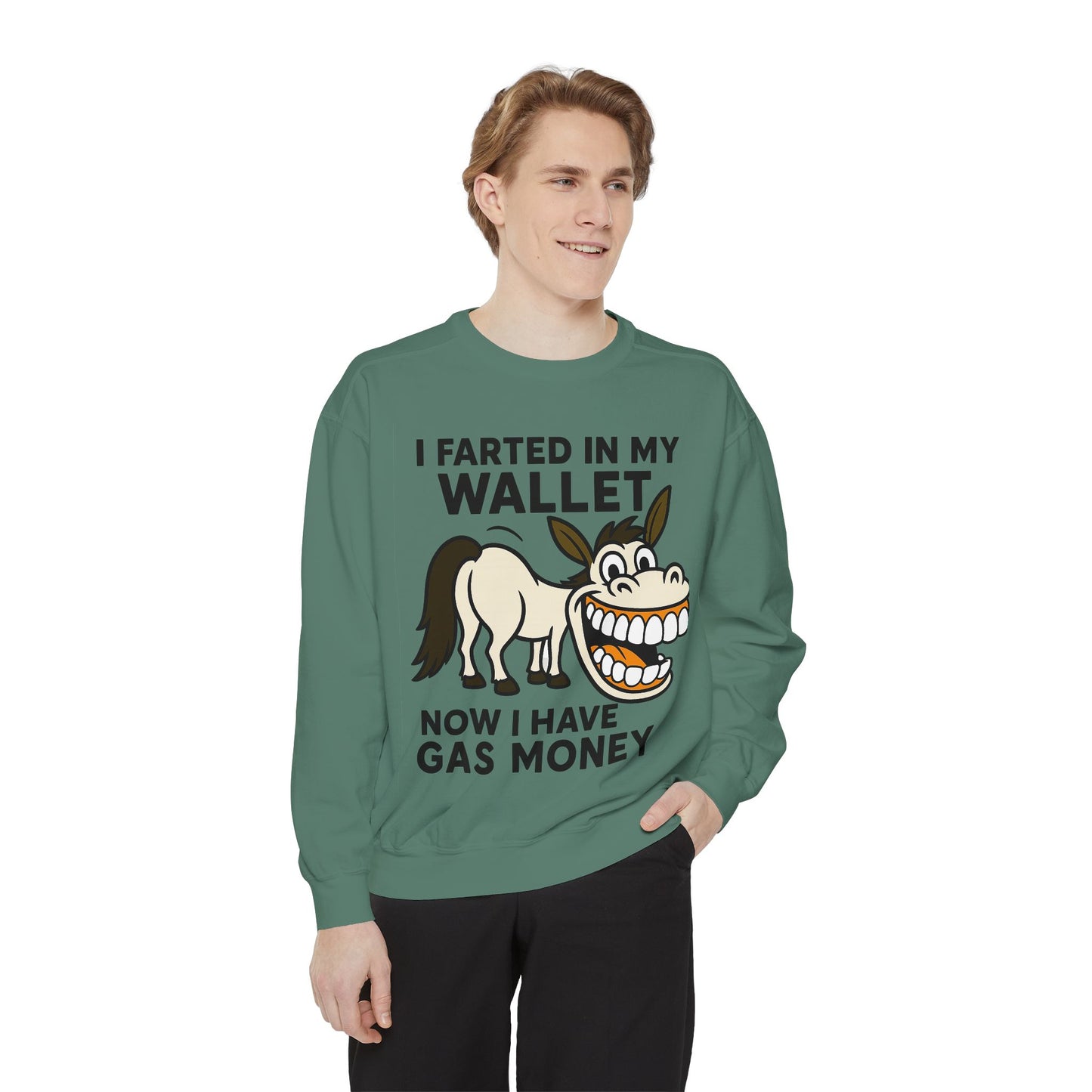 GAS COLLEGE SWEATSHIRT Unisex Garment-Dyed Sweatshirt