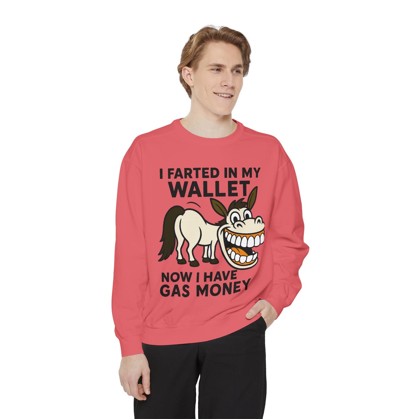 GAS COLLEGE SWEATSHIRT Unisex Garment-Dyed Sweatshirt