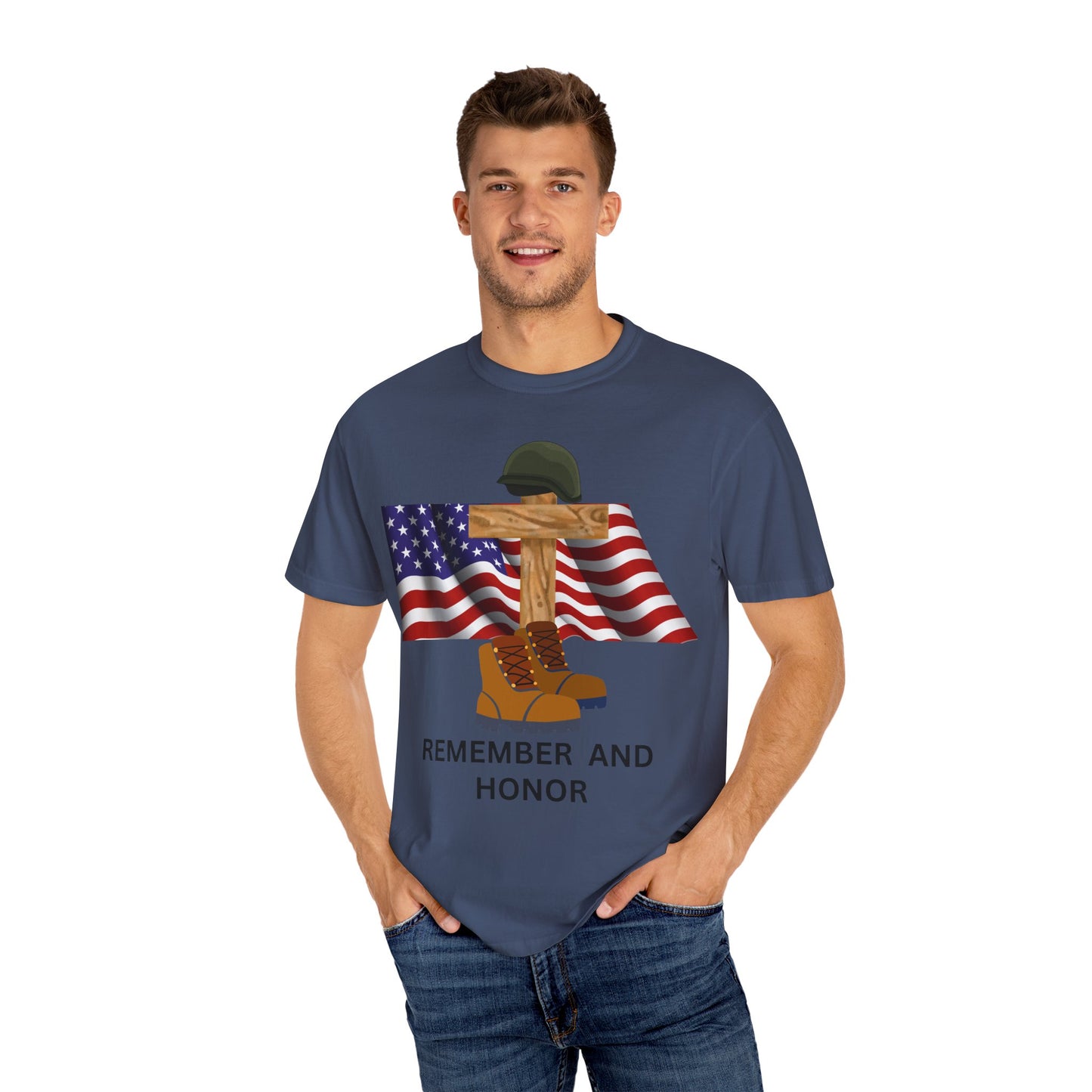Memorial Day Tribute T-Shirt | Remember and Honor Gift | Unisex Garment-Dyed Top | Patriotic Tee for Veterans, 4th of July, Casual [...]