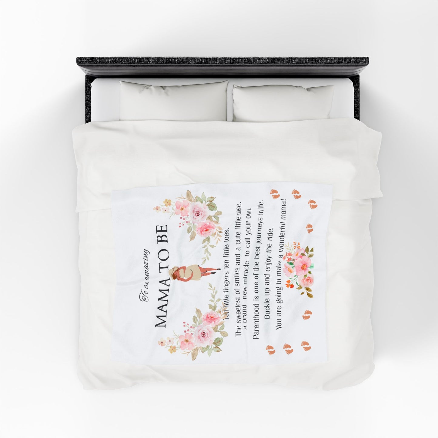 MAMA TO BE VELVET BLANKET