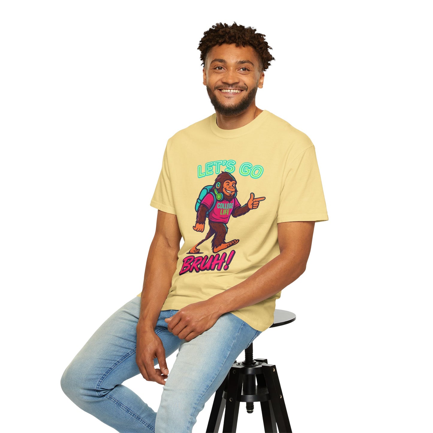 BIGFOOT CURRENT COLLEGE TEE Unisex Garment-Dyed T-shirt