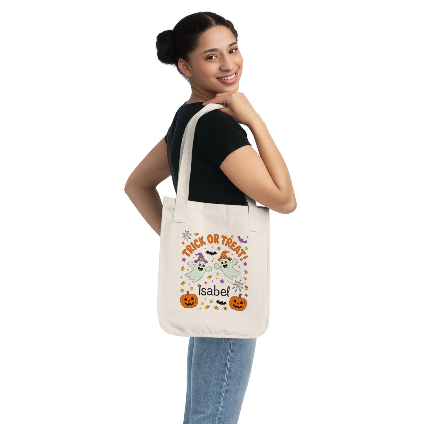 HALLOWEEN CANVAS BAG Organic Canvas Tote Bag