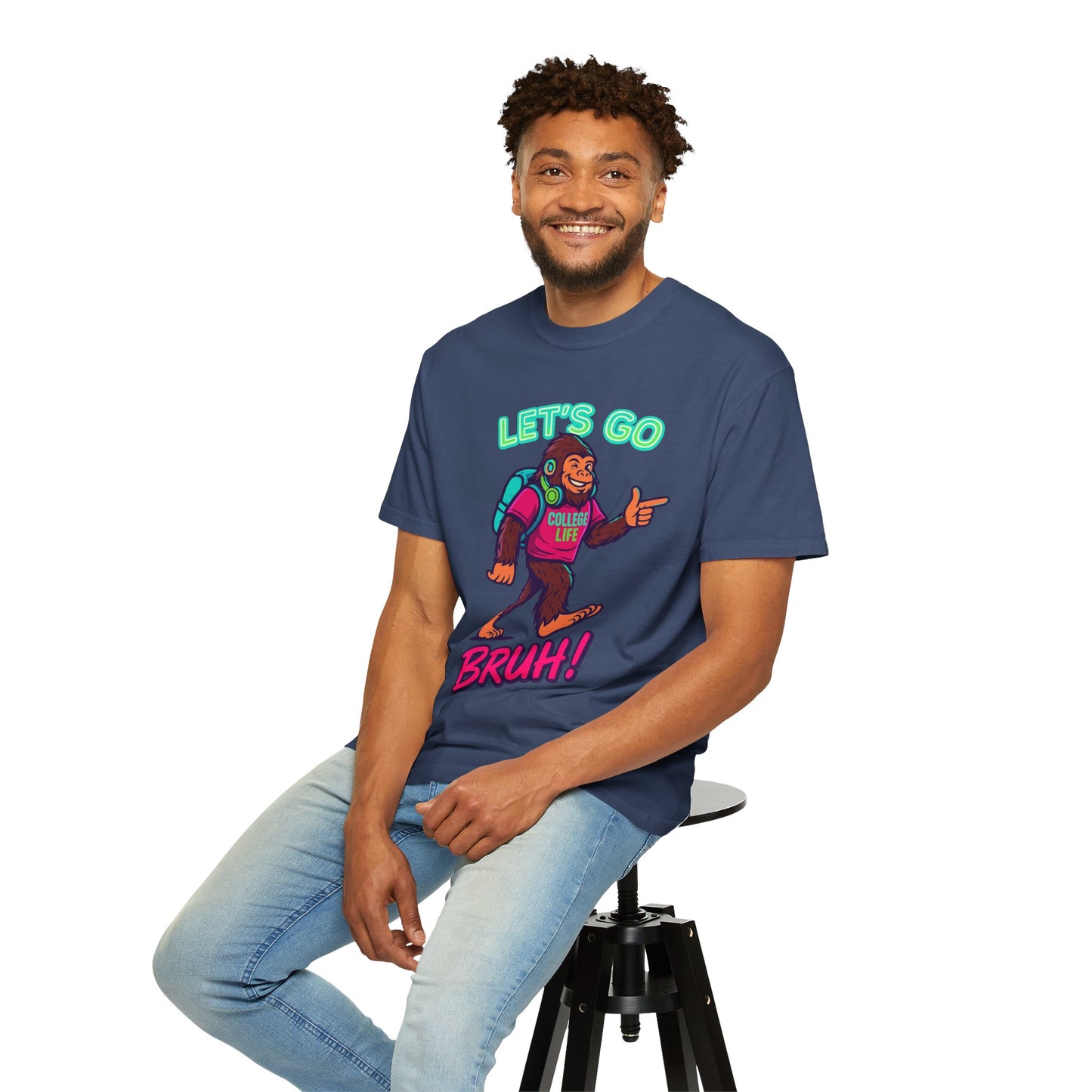 BIGFOOT CURRENT COLLEGE TEE Unisex Garment-Dyed T-shirt