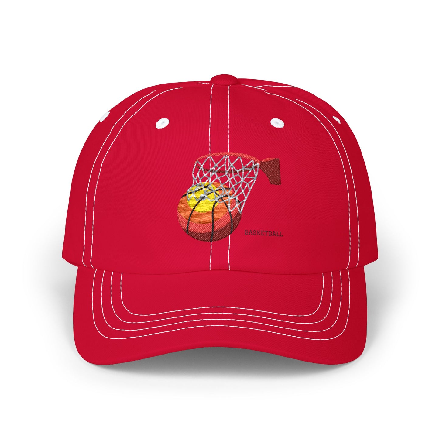 Basketball Dad Cap - Classic White Hat for Sports Lovers