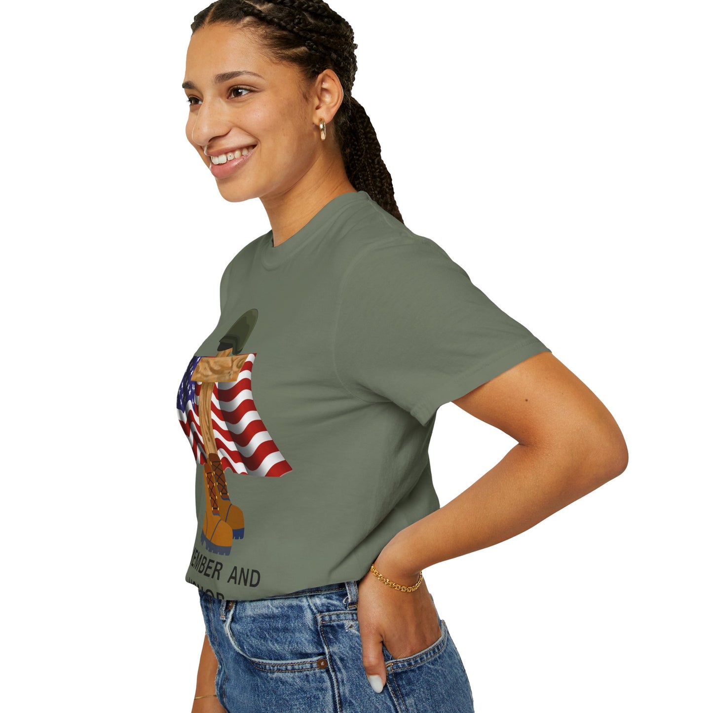 Memorial Day Tribute T-Shirt | Remember and Honor Gift | Unisex Garment-Dyed Top | Patriotic Tee for Veterans, 4th of July, Casual [...]
