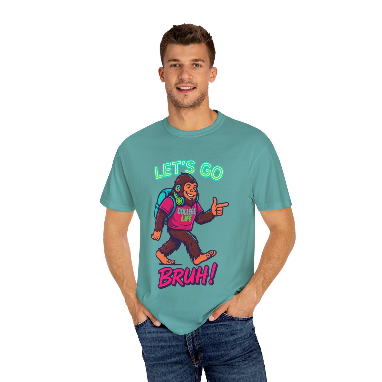 BIGFOOT CURRENT COLLEGE TEE Unisex Garment-Dyed T-shirt