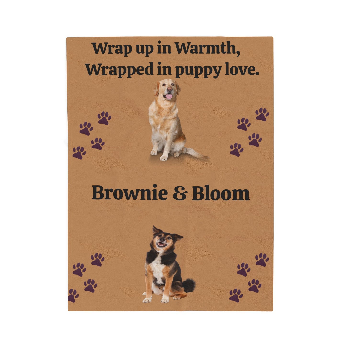 MY PET DOG PERSONALIZED  VELVETEEN Plush BLANKET (Placeholder Do Not Publish)