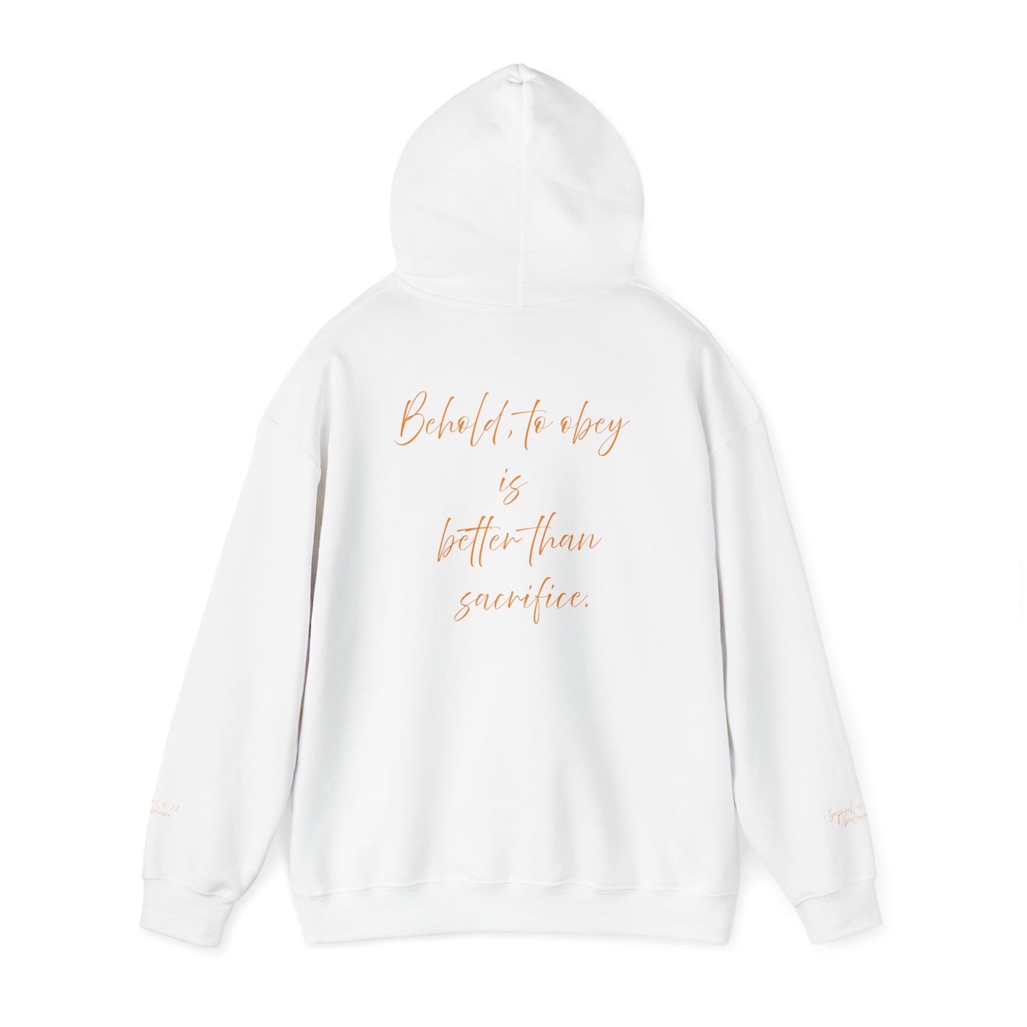 INSPIRATIONAL Unisex Hoodie - 'Obedience' & 'Sacrifice' Quotes