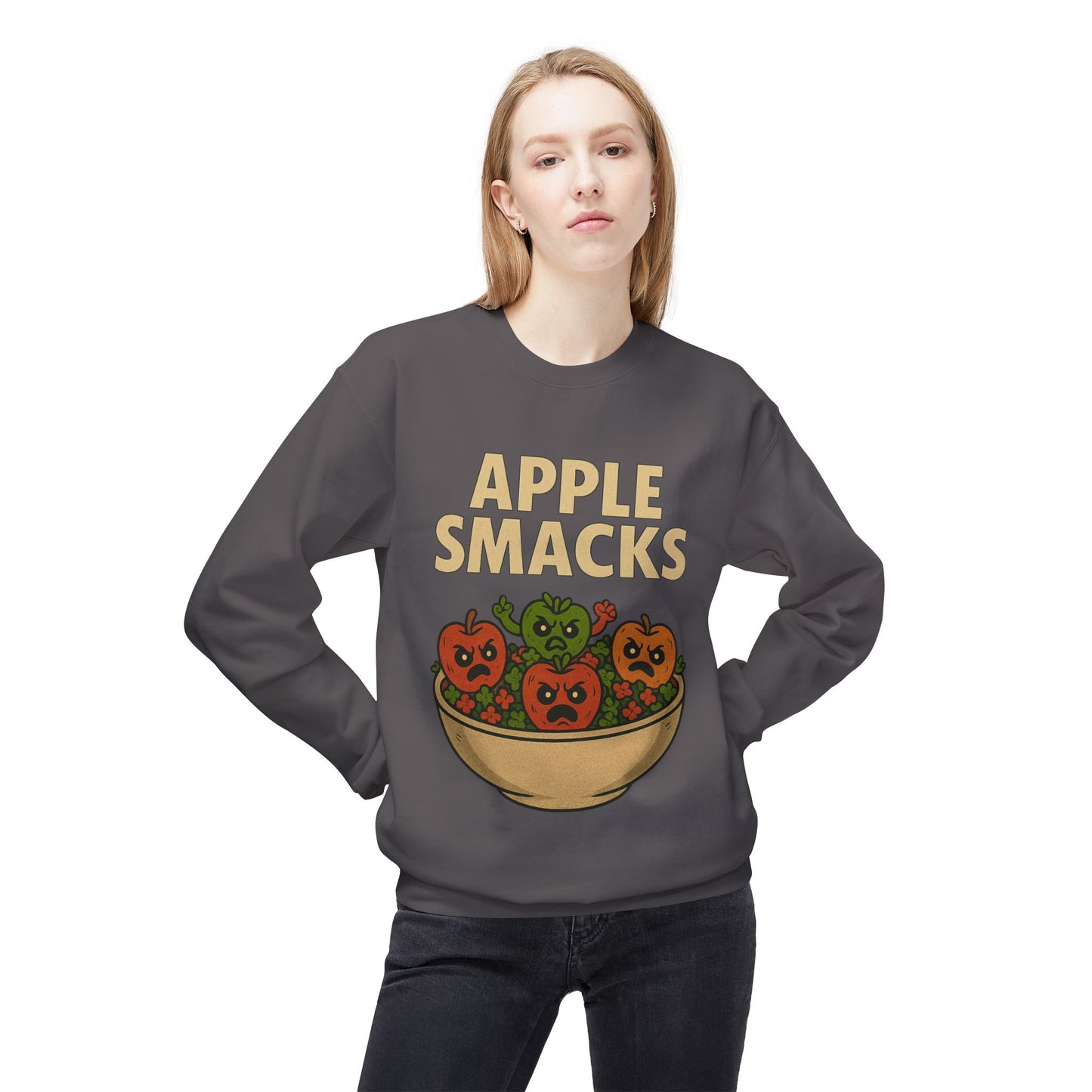 NEW APPLE SMACKS HALLOWEEN SWEATSHIRTS Unisex Midweight Softstyle Fleece Crewneck Sweatshirt