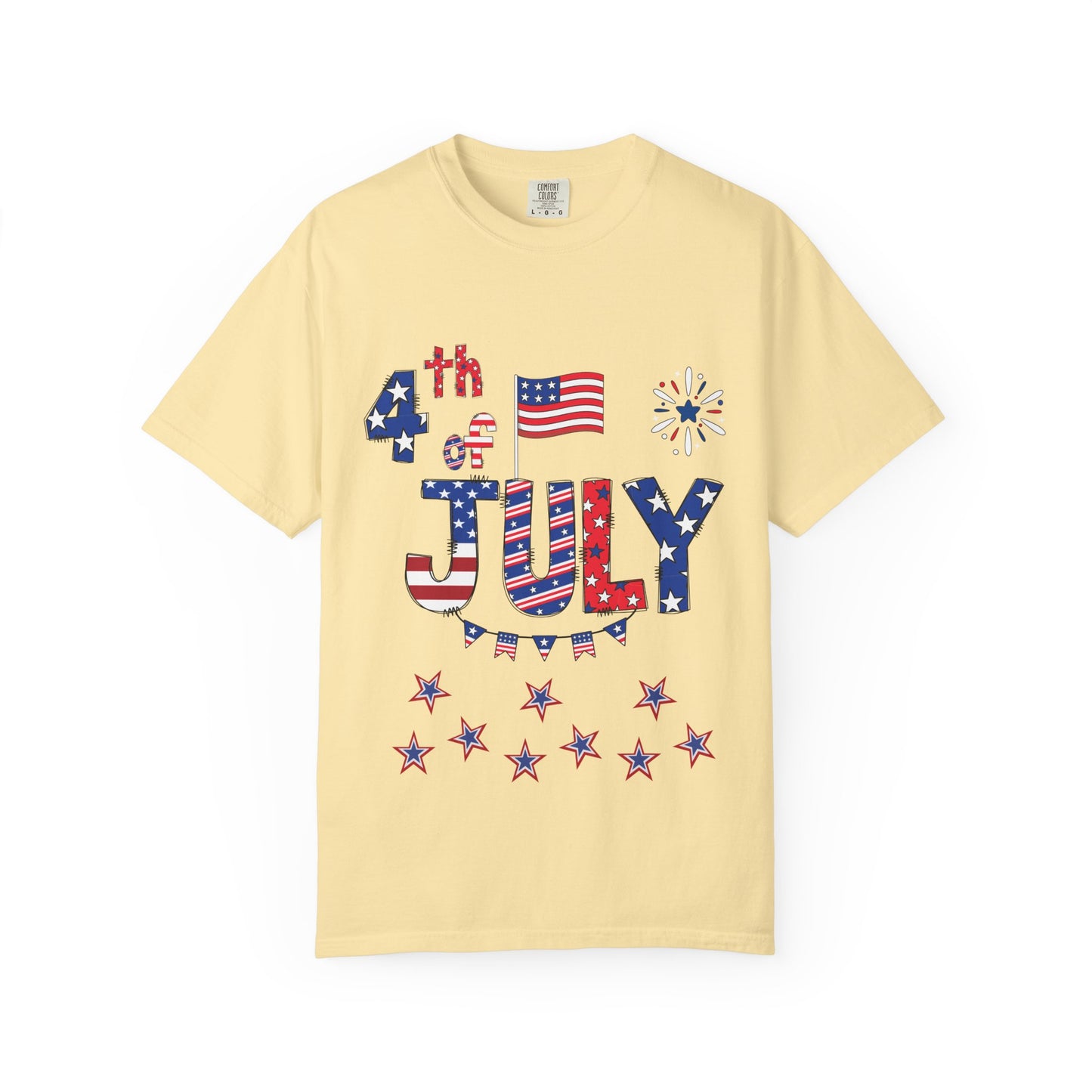 Patriotic 4th of July T-Shirt | Unisex Garment-Dyed Tee, Independence Day Apparel, Red White Blue Shirt, Summer BBQ Outfit, [...]