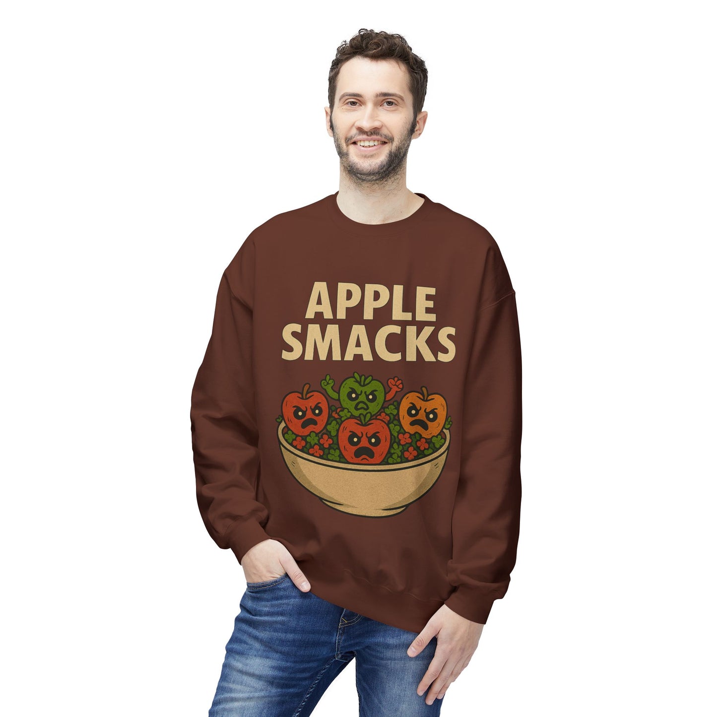 NEW APPLE SMACKS HALLOWEEN SWEATSHIRTS Unisex Midweight Softstyle Fleece Crewneck Sweatshirt