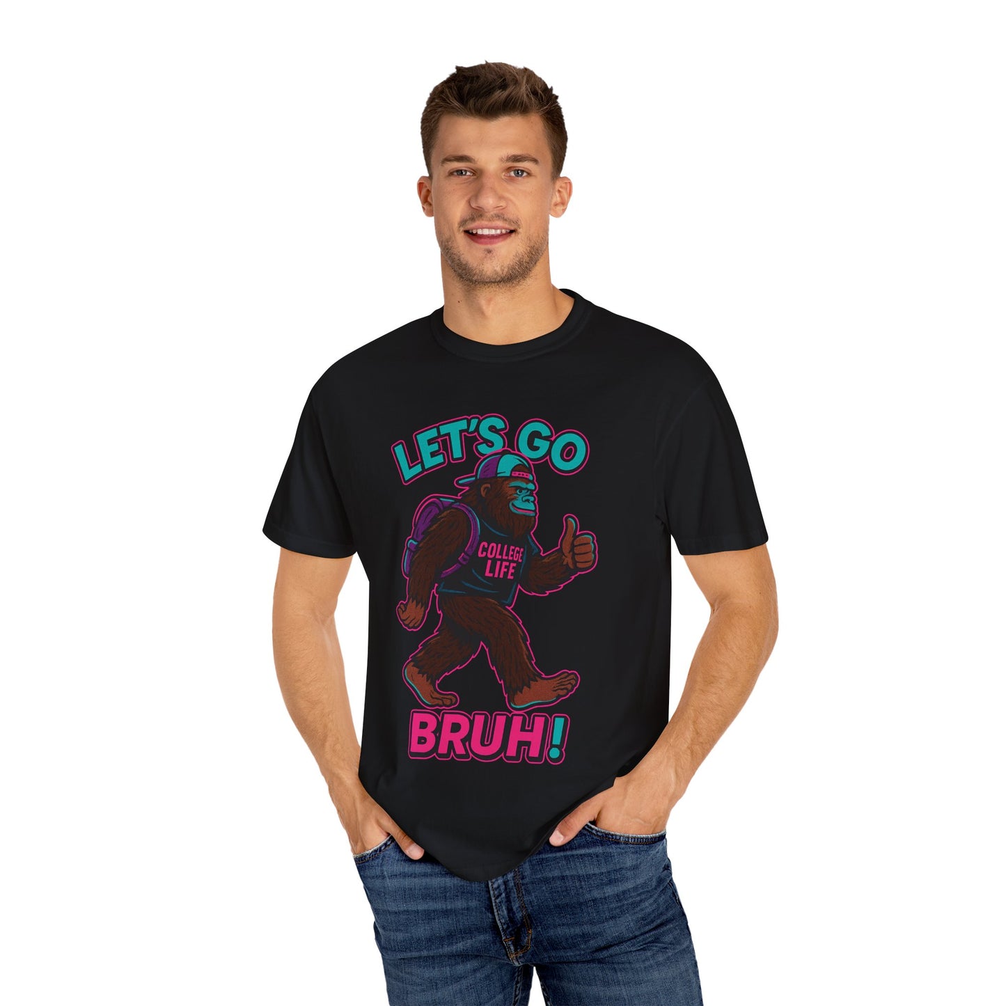BIG FOOT 80's COLLEGE  TEES Unisex Garment-Dyed T-shirt