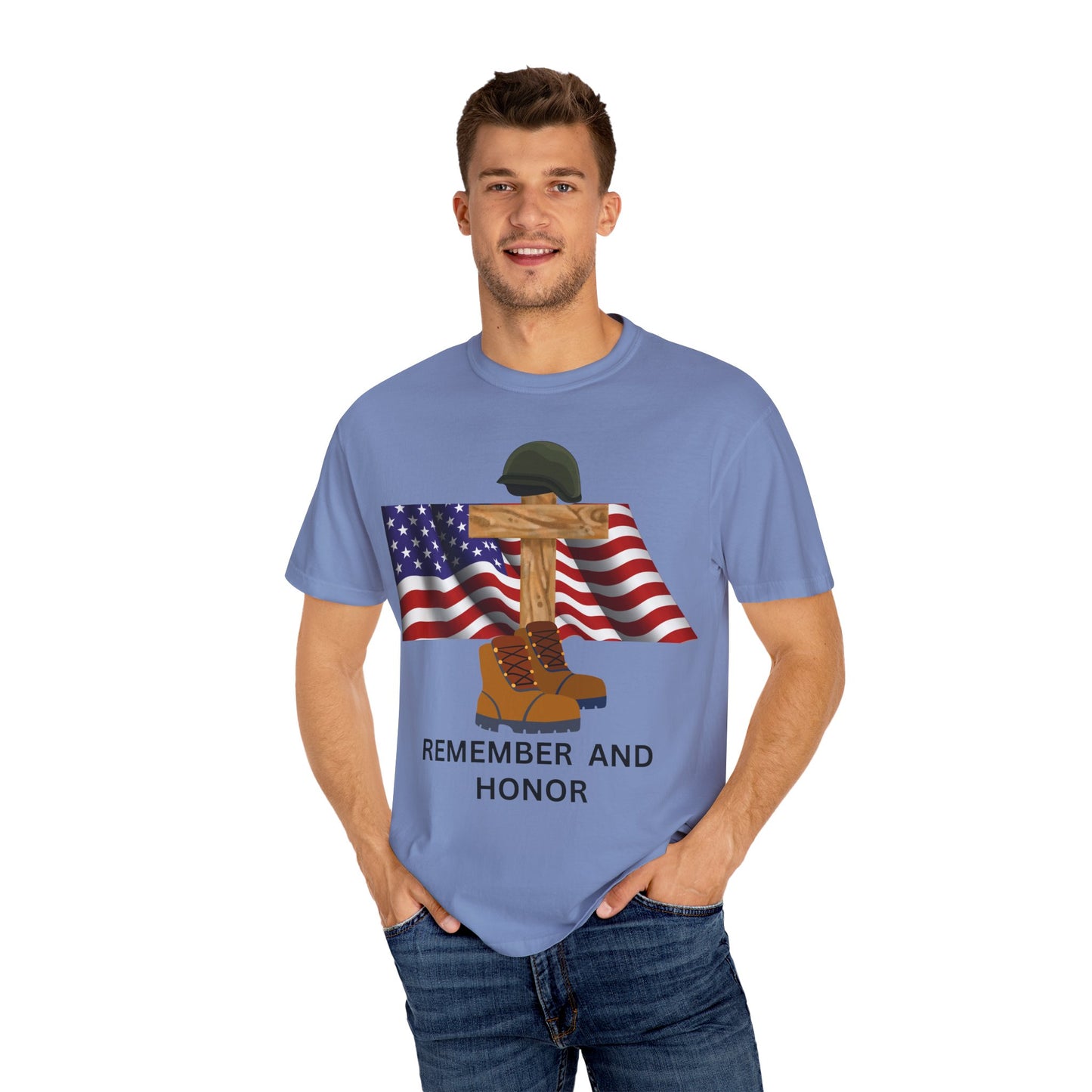 Memorial Day Tribute T-Shirt | Remember and Honor Gift | Unisex Garment-Dyed Top | Patriotic Tee for Veterans, 4th of July, Casual [...]