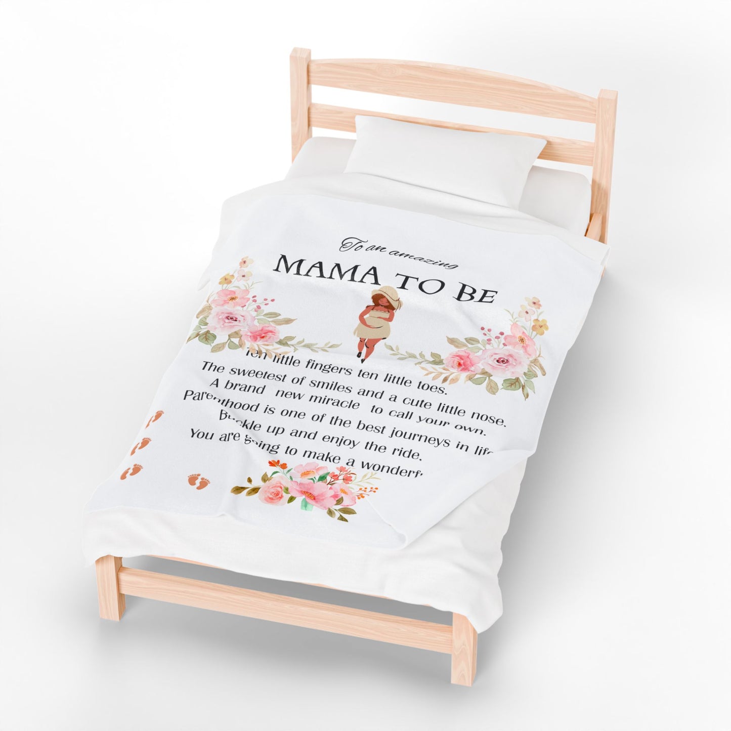 MAMA TO BE VELVET BLANKET