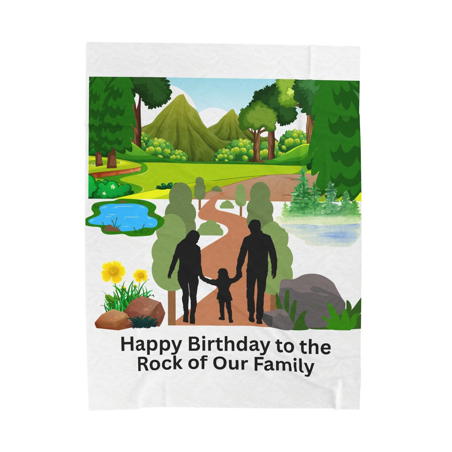 COZY SOFT VELVETEEN  BIRTHDAY DAD BLANKET - Cozy Gift for Birthdays, Family Celebrations, Home Decor, Personalized Throw