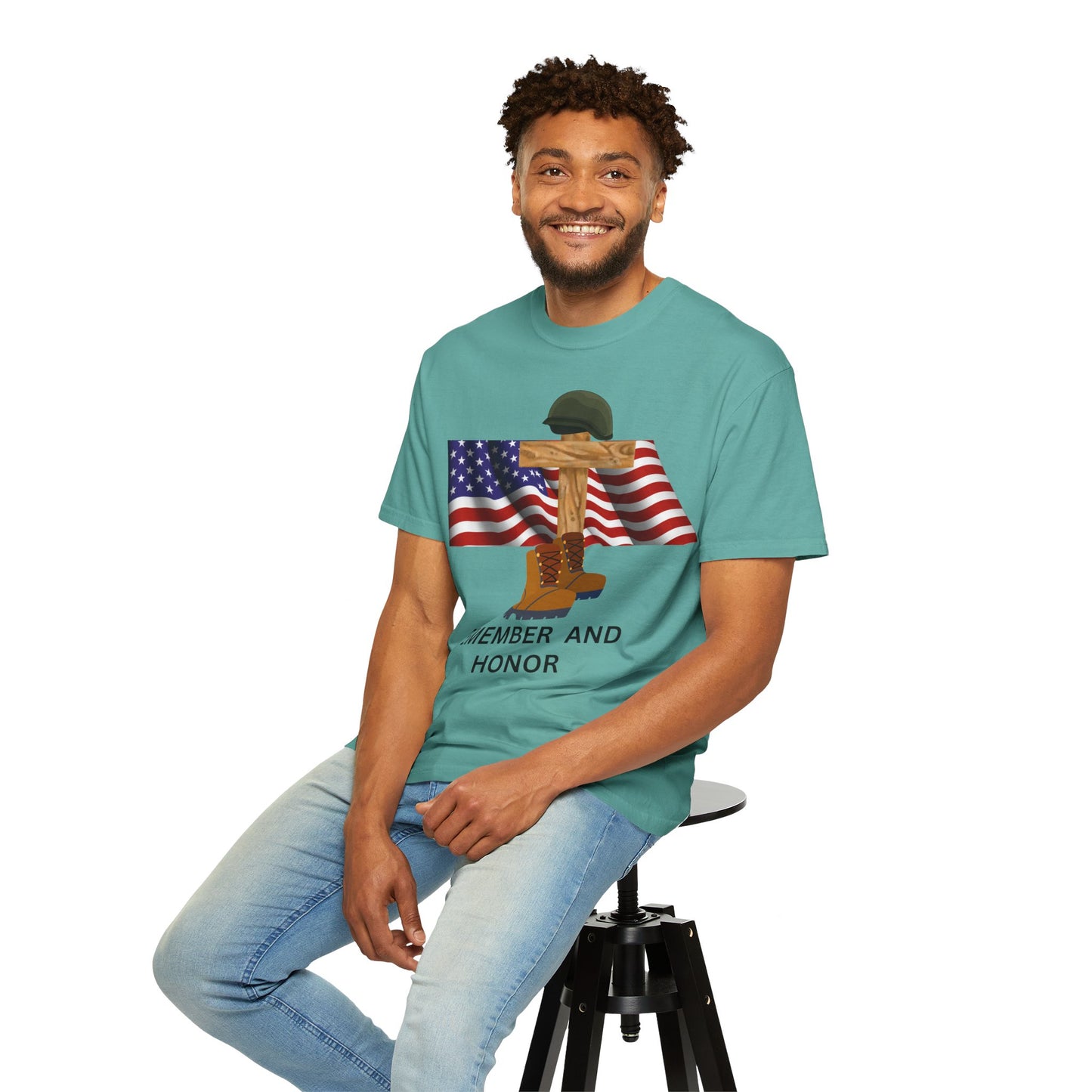 Memorial Day Tribute T-Shirt | Remember and Honor Gift | Unisex Garment-Dyed Top | Patriotic Tee for Veterans, 4th of July, Casual [...]