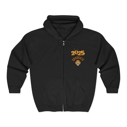 Fearless 2025 Graduate Full Zip Hoodie for Unisex