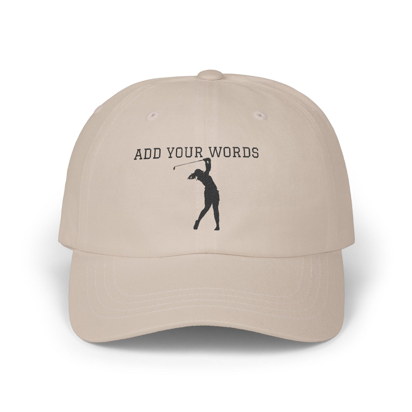 Custom Golf Dad Cap with Personalizable Text