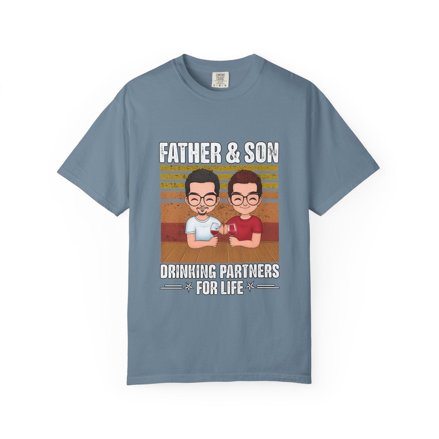 FATHER & SON DRINKING T SHIRT Unisex Garment-Dyed T-shirt