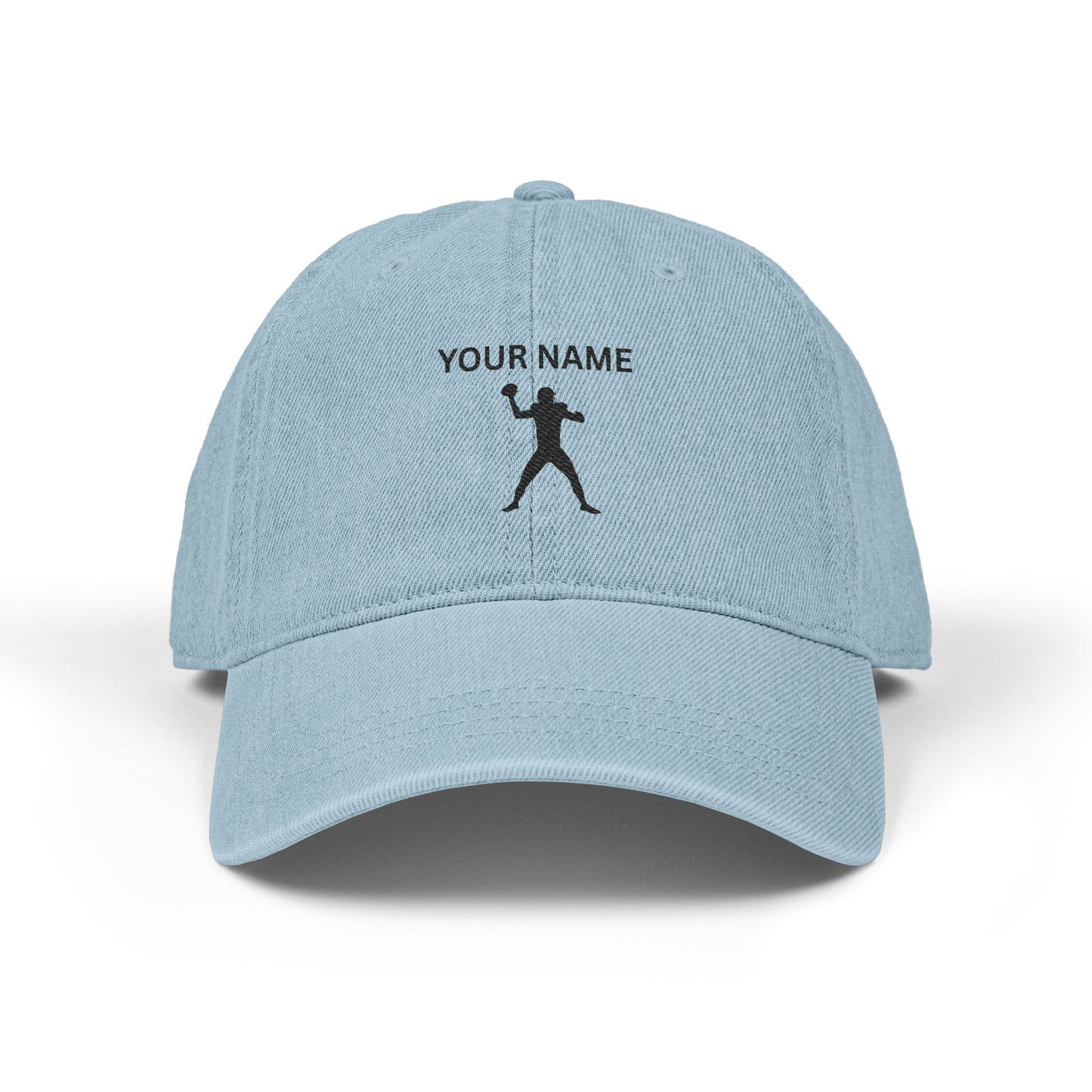 Personalized Denim Hat with Custom Embroidery