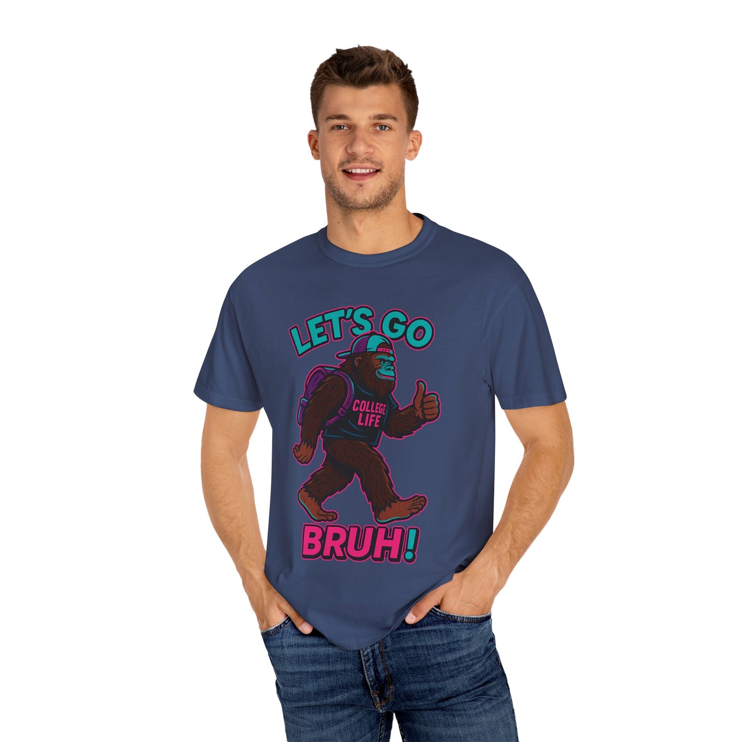 BIG FOOT 80's COLLEGE  TEES Unisex Garment-Dyed T-shirt