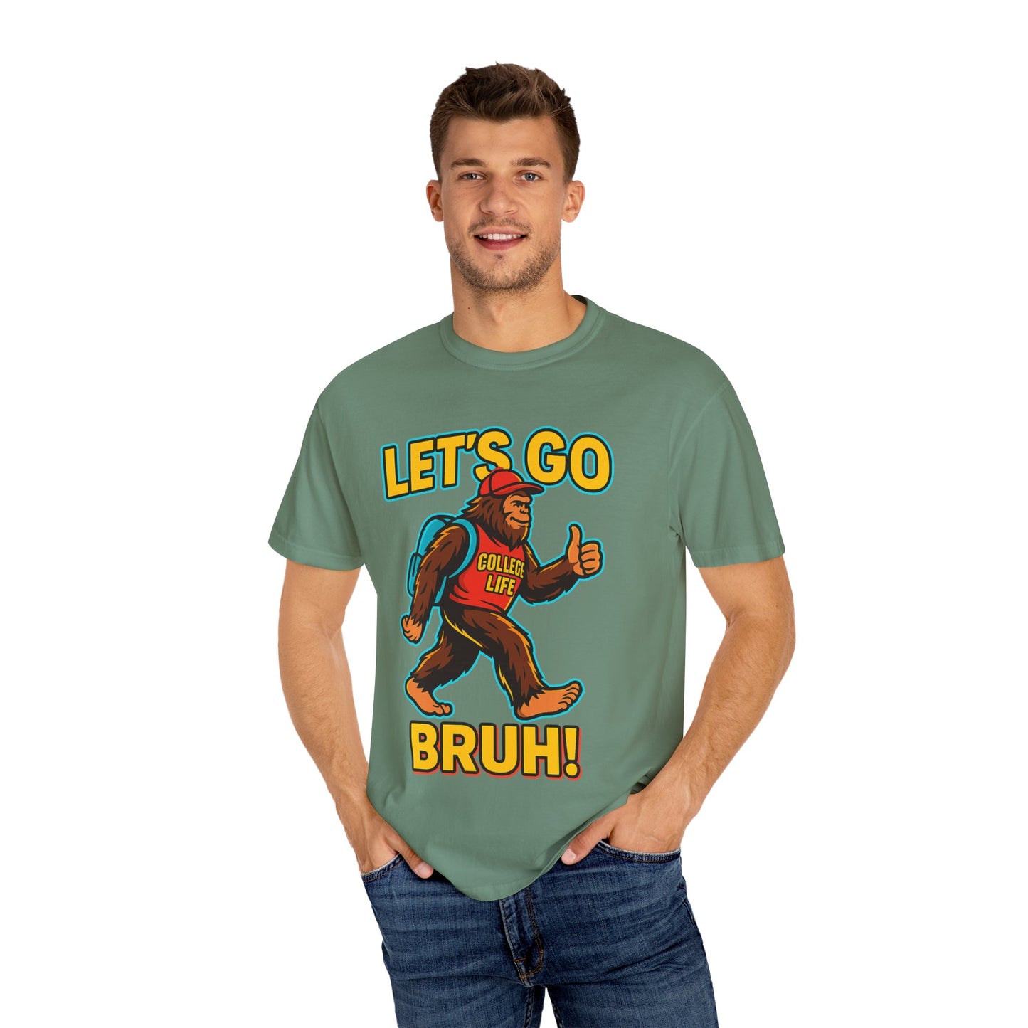 BIGFOOT CURRENT NEON COLLEGE TEES Unisex Garment-Dyed T-shirt
