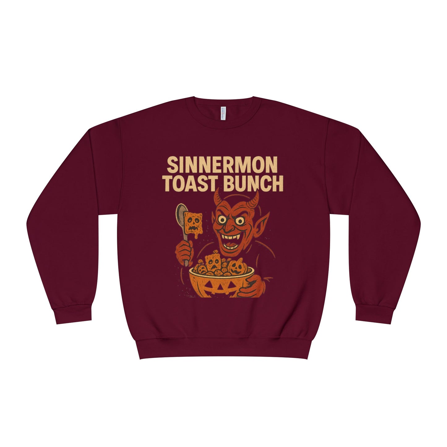 NEW SINNERMON TOAST HALLOWEEN SWEATSHIRT Unisex NuBlend® Crewneck Sweatshirt