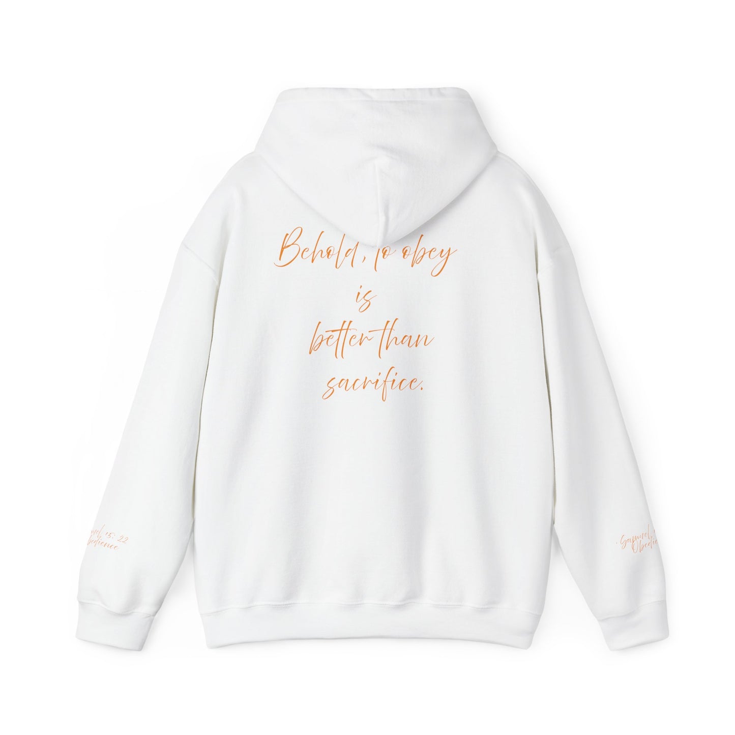 INSPIRATIONAL UNISEX HOODIE - 'Obedience' & 'Sacrifice' Quotes