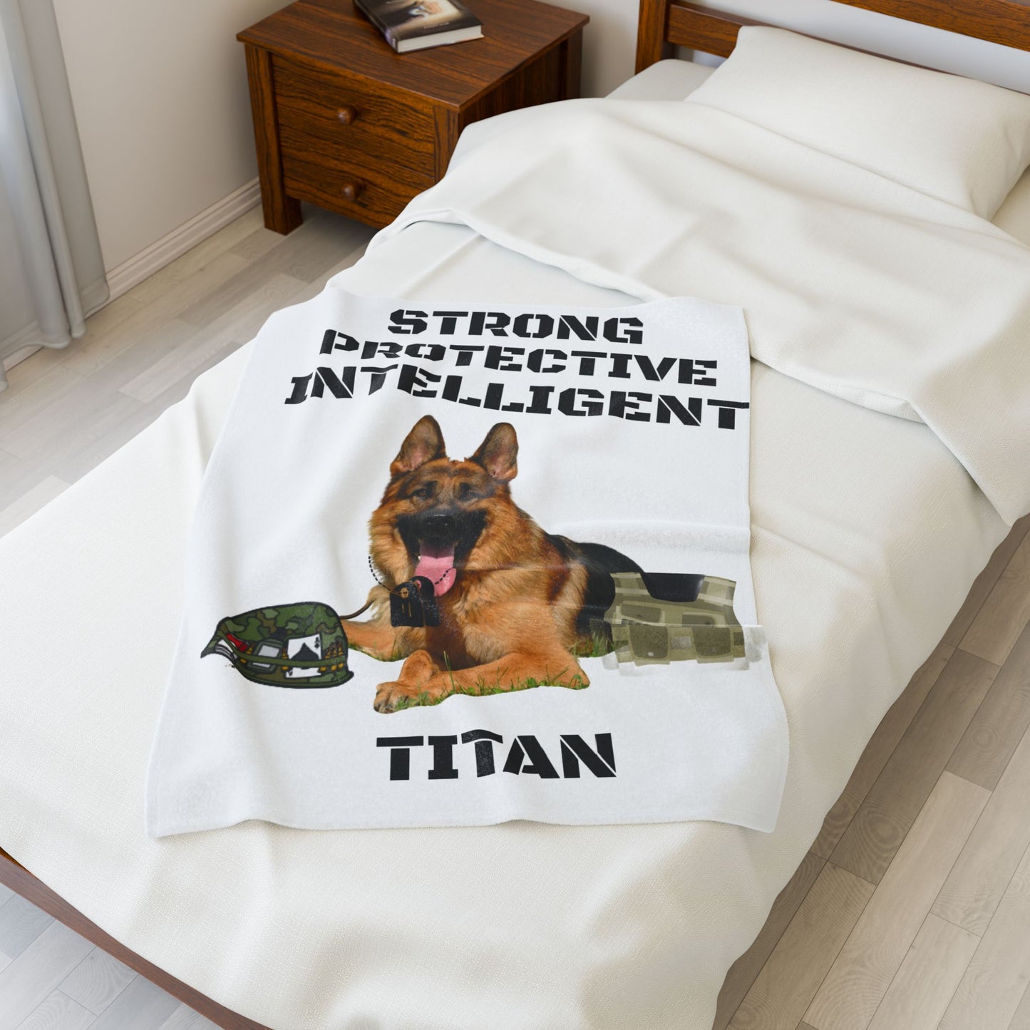 MY PET DOG PERSONALIZED  VELVETEEN  Plush BLANKET (Placeholder Do Not Publish)