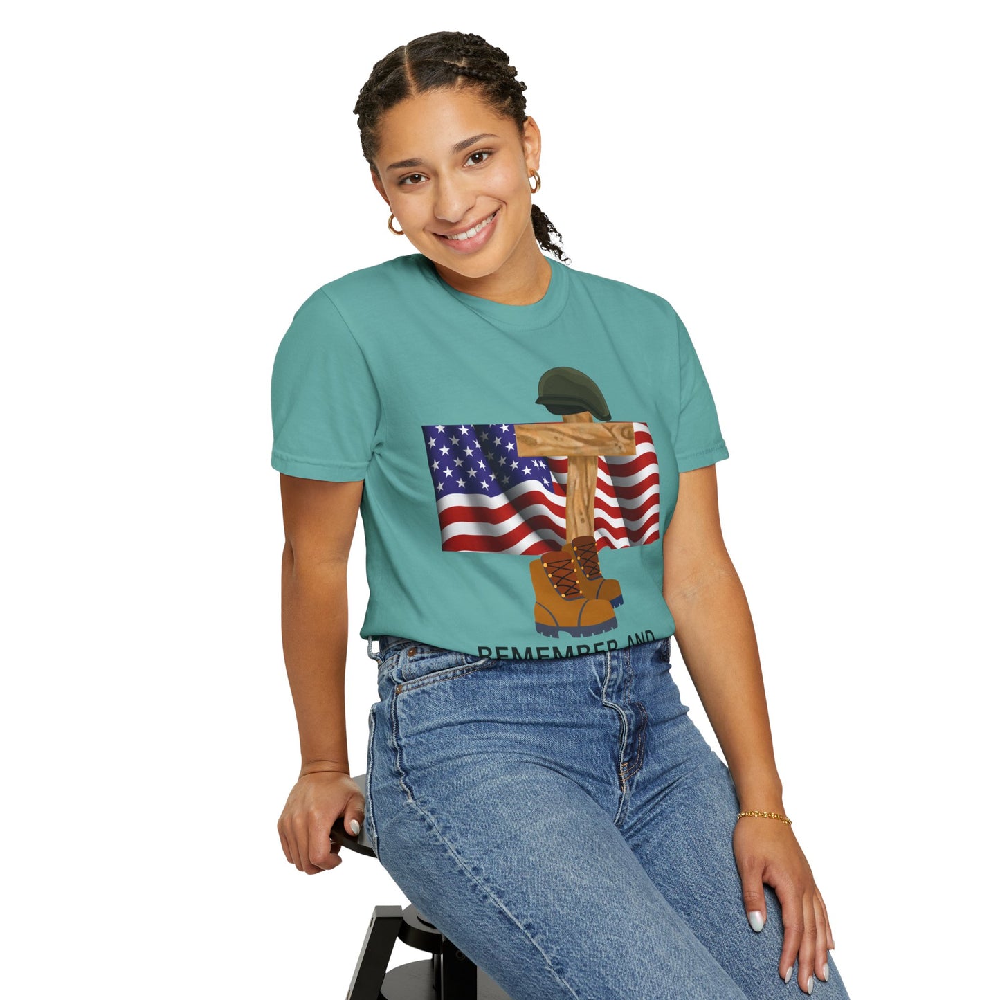 Memorial Day Tribute T-Shirt | Remember and Honor Gift | Unisex Garment-Dyed Top | Patriotic Tee for Veterans, 4th of July, Casual [...]