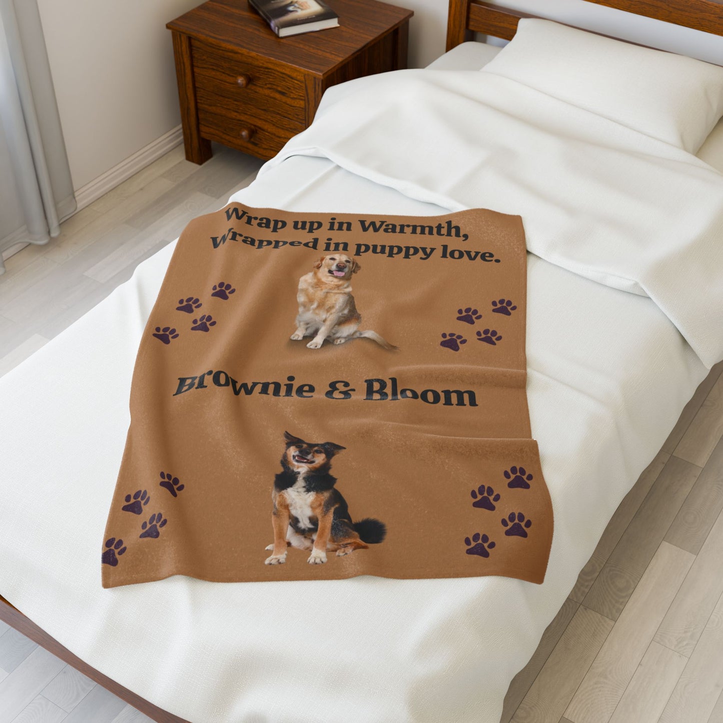 MY PET DOG PERSONALIZED  VELVETEEN Plush BLANKET (Placeholder Do Not Publish)