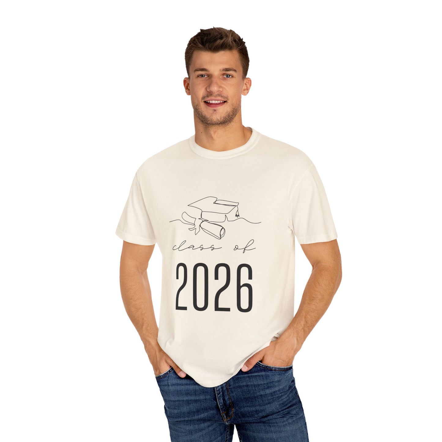 GRADUATION TSHIRT CLASS OF 2026 Unisex School Spirit Shirt, Grad Gift, Comfortable Cotton Top