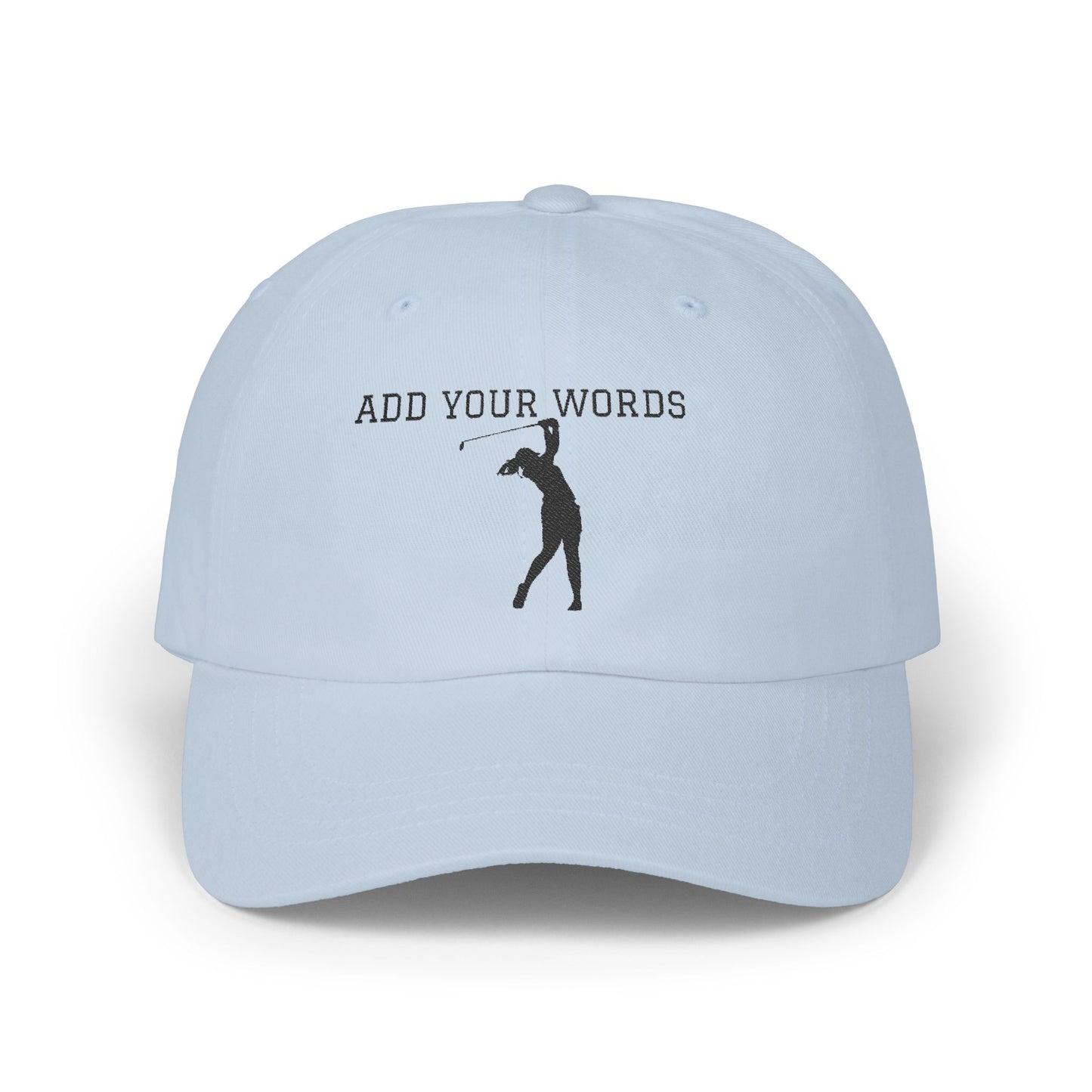 Custom Golf Dad Cap with Personalizable Text