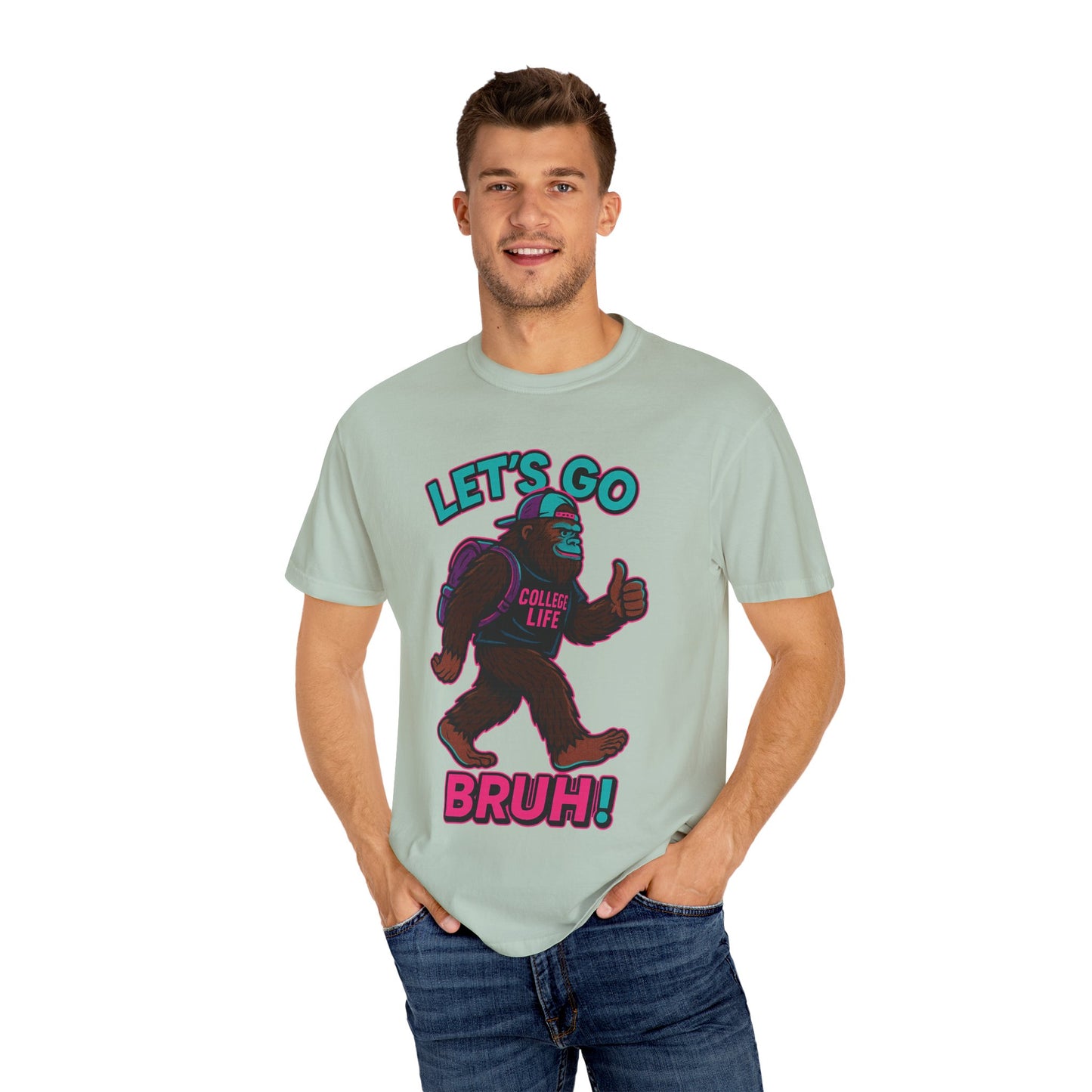 BIG FOOT 80's COLLEGE  TEES Unisex Garment-Dyed T-shirt