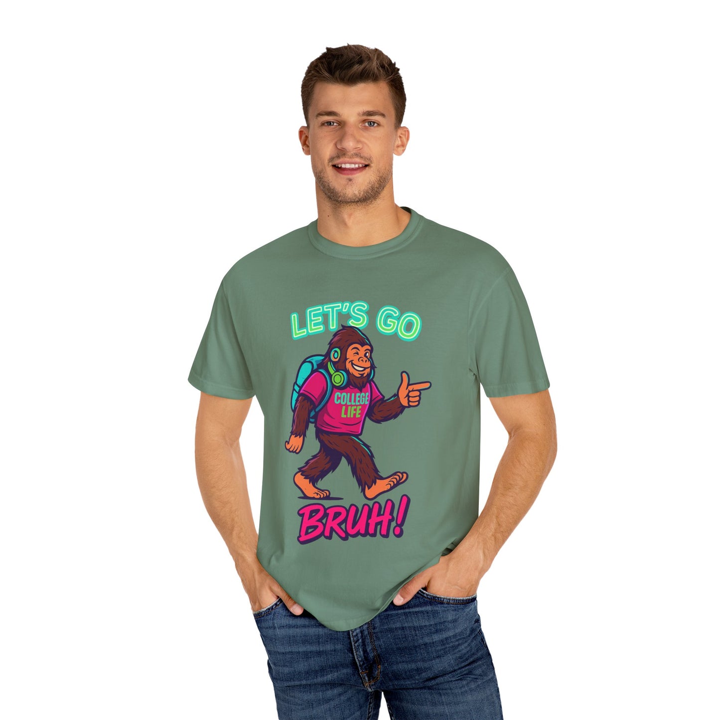 BIGFOOT CURRENT COLLEGE TEE Unisex Garment-Dyed T-shirt