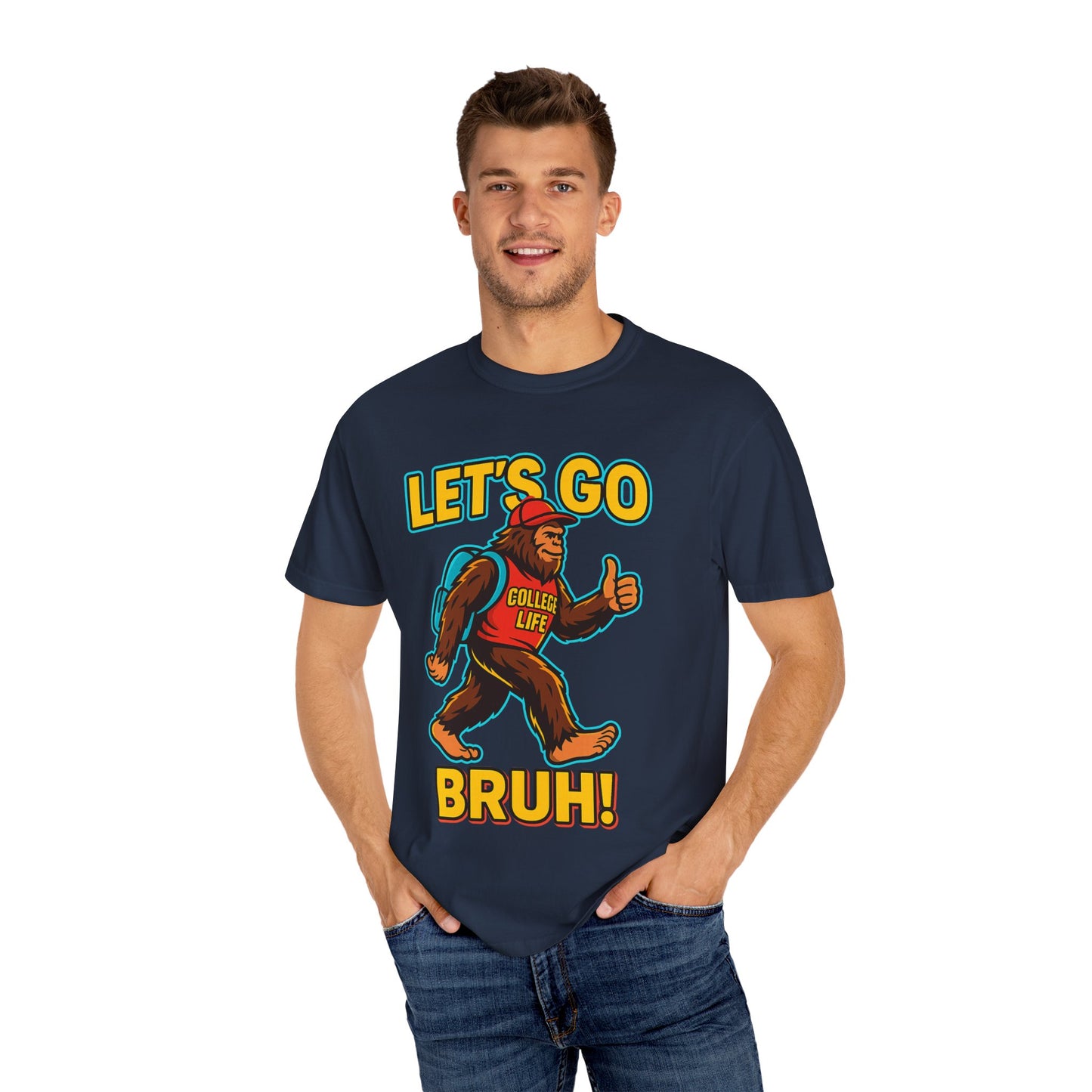 BIGFOOT CURRENT NEON COLLEGE TEES Unisex Garment-Dyed T-shirt