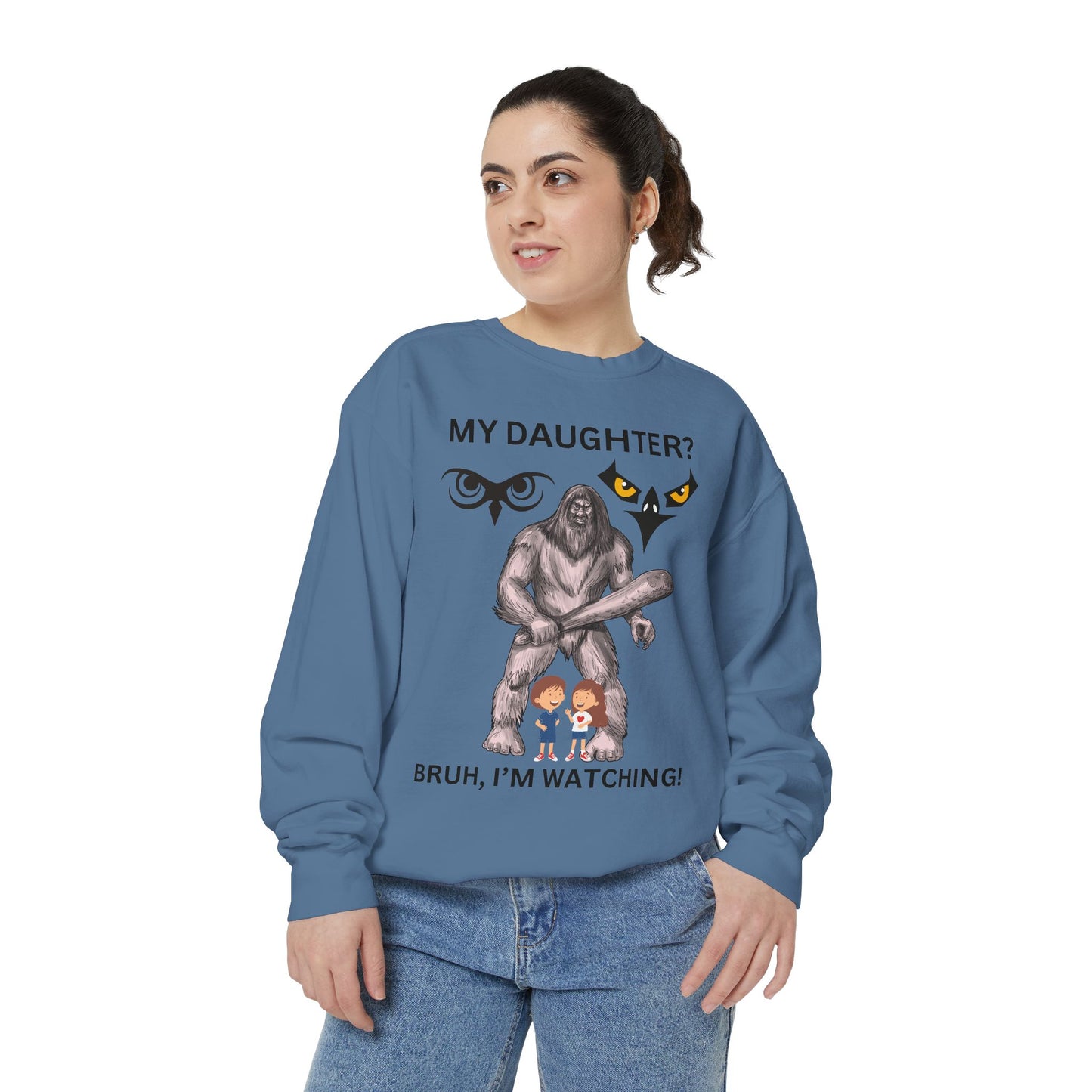 BRUH I'M WATCHING! PERSOBRUH, I'M WATCHING PERSONALIZED BACK TO SCHOOL SWEATSHIRT FUNNY Gift for DAUGHTERS  DADS, Unique Family Sweatshirt, Cool Casual Wear, Perfect for [...]