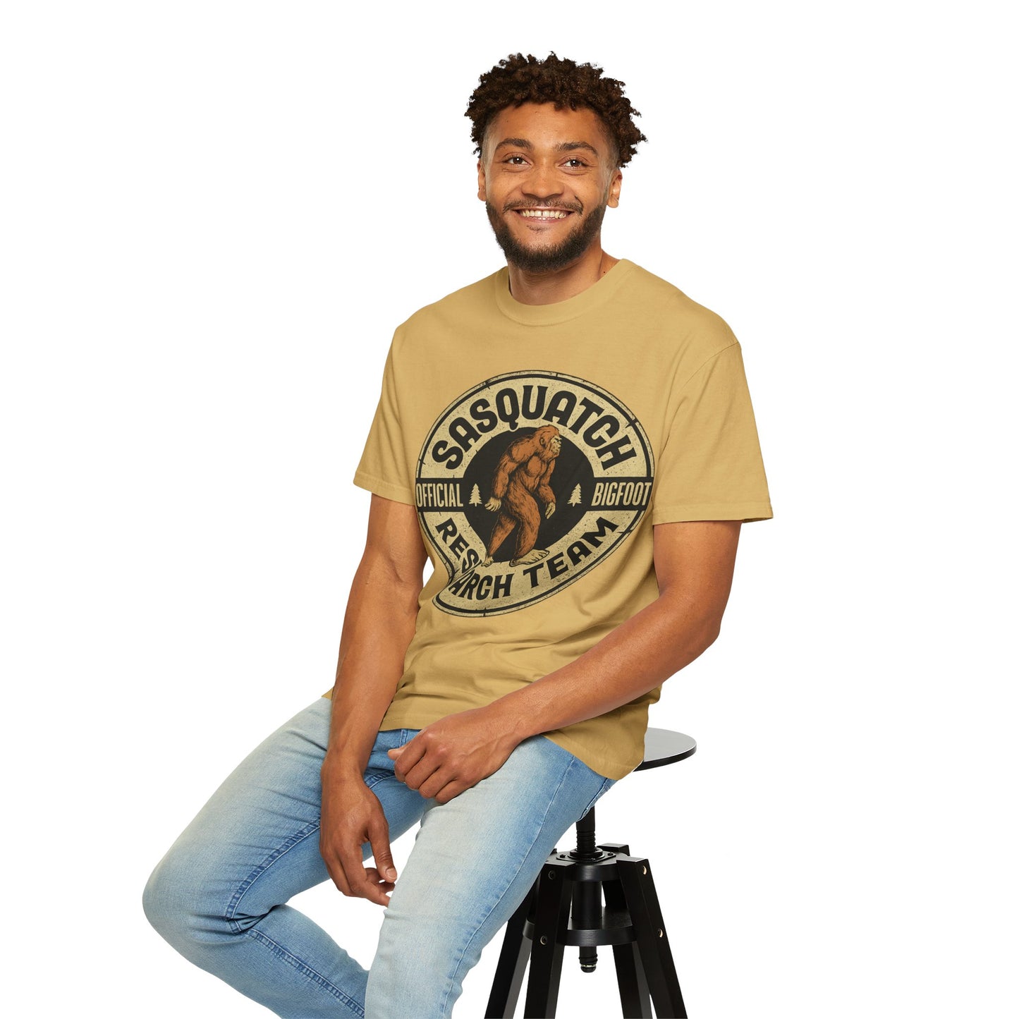 BIGFOOT RESEARCH TEAM COLLEGE TSHIRT Unisex Bigfoot Tee, Nature Lover Gift, Outdoor Adventure Apparel, Funny Sasquatch Shirt