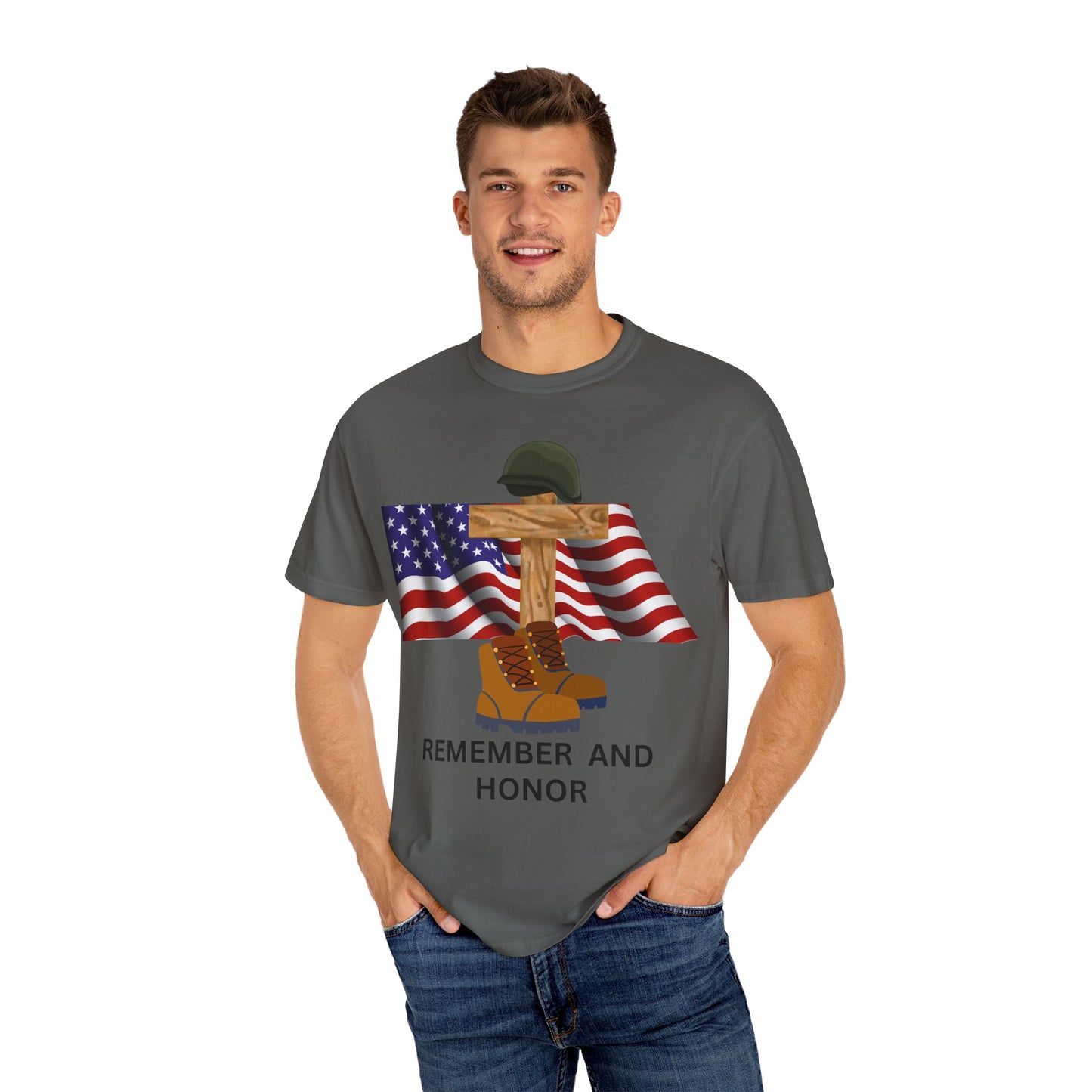 Memorial Day Tribute T-Shirt | Remember and Honor Gift | Unisex Garment-Dyed Top | Patriotic Tee for Veterans, 4th of July, Casual [...]
